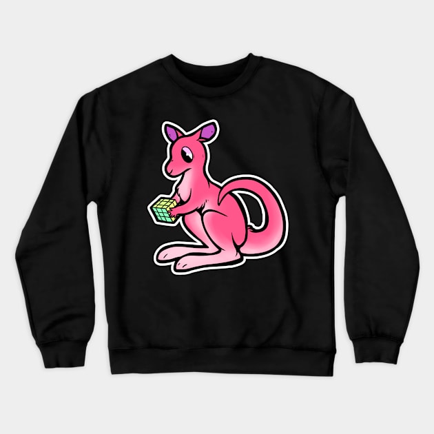 Rad Kangaroo Crewneck Sweatshirt by arkay9